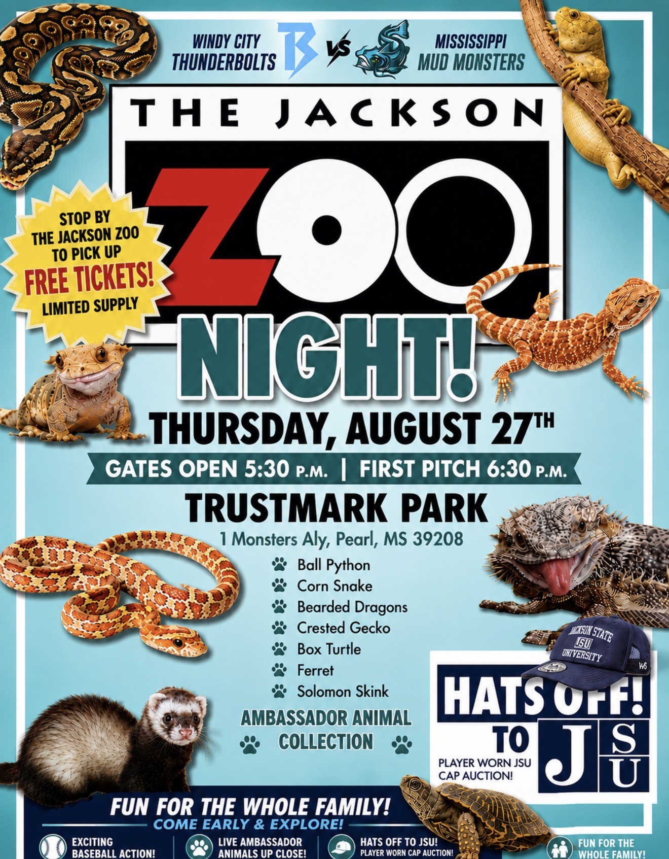 Jackson Zoo Night_MS Mud Monster Baseball Game 2026